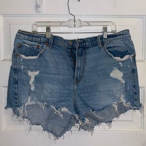 Abercrombie High Rise Mom Shorts